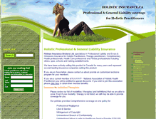 Tablet Screenshot of holisticinsurance.ca