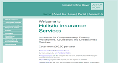 Desktop Screenshot of holisticinsurance.co.uk
