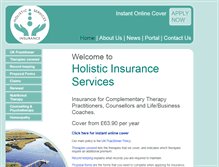 Tablet Screenshot of holisticinsurance.co.uk